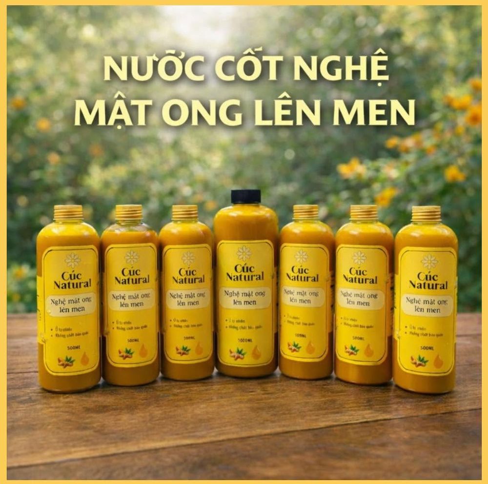 Nước cốt nghệ mật ong lên men Cúc Natural