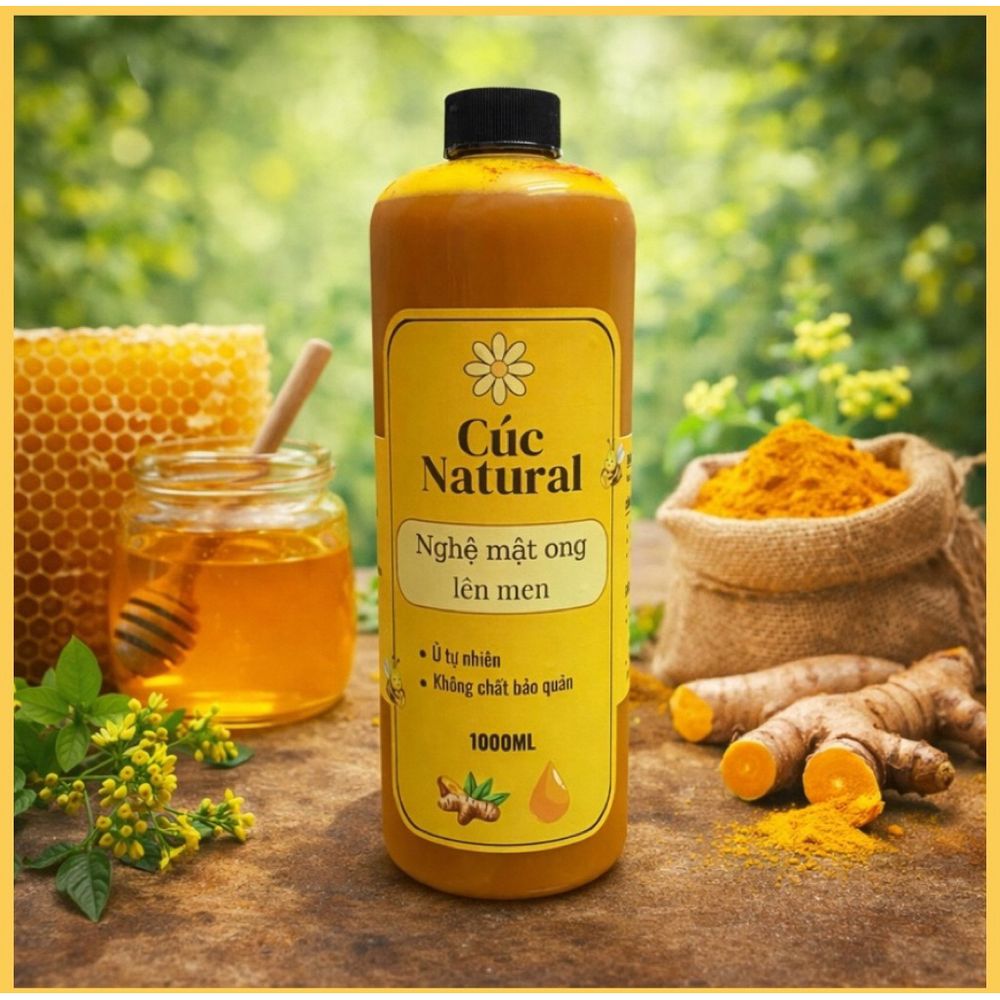 Cốt nghệ mật ong lên men 1000ml