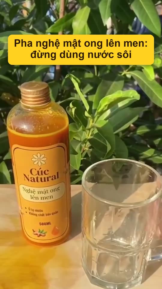 Cách pha nghệ mật ong lên men mỗi sáng