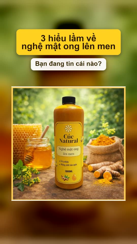3 hiểu lầm về nghệ mật ong lên men